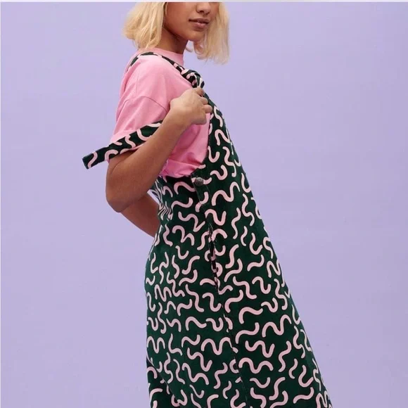 Lucy & Yak Green and Pink Patterned Corduroy - Picture 3 of 5